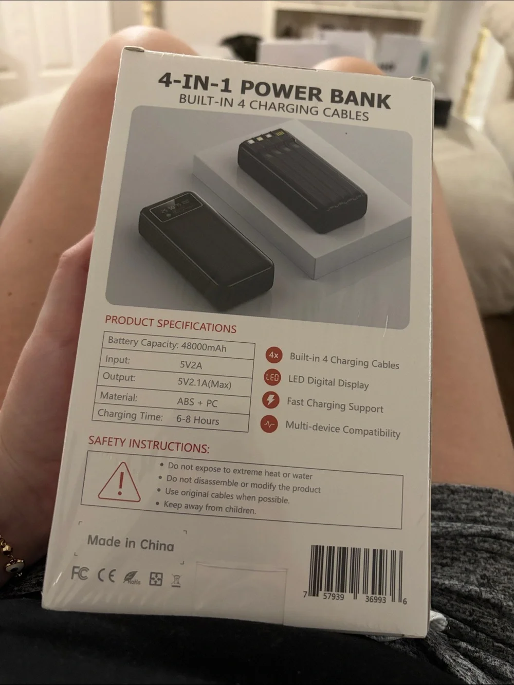 Power bank portable black